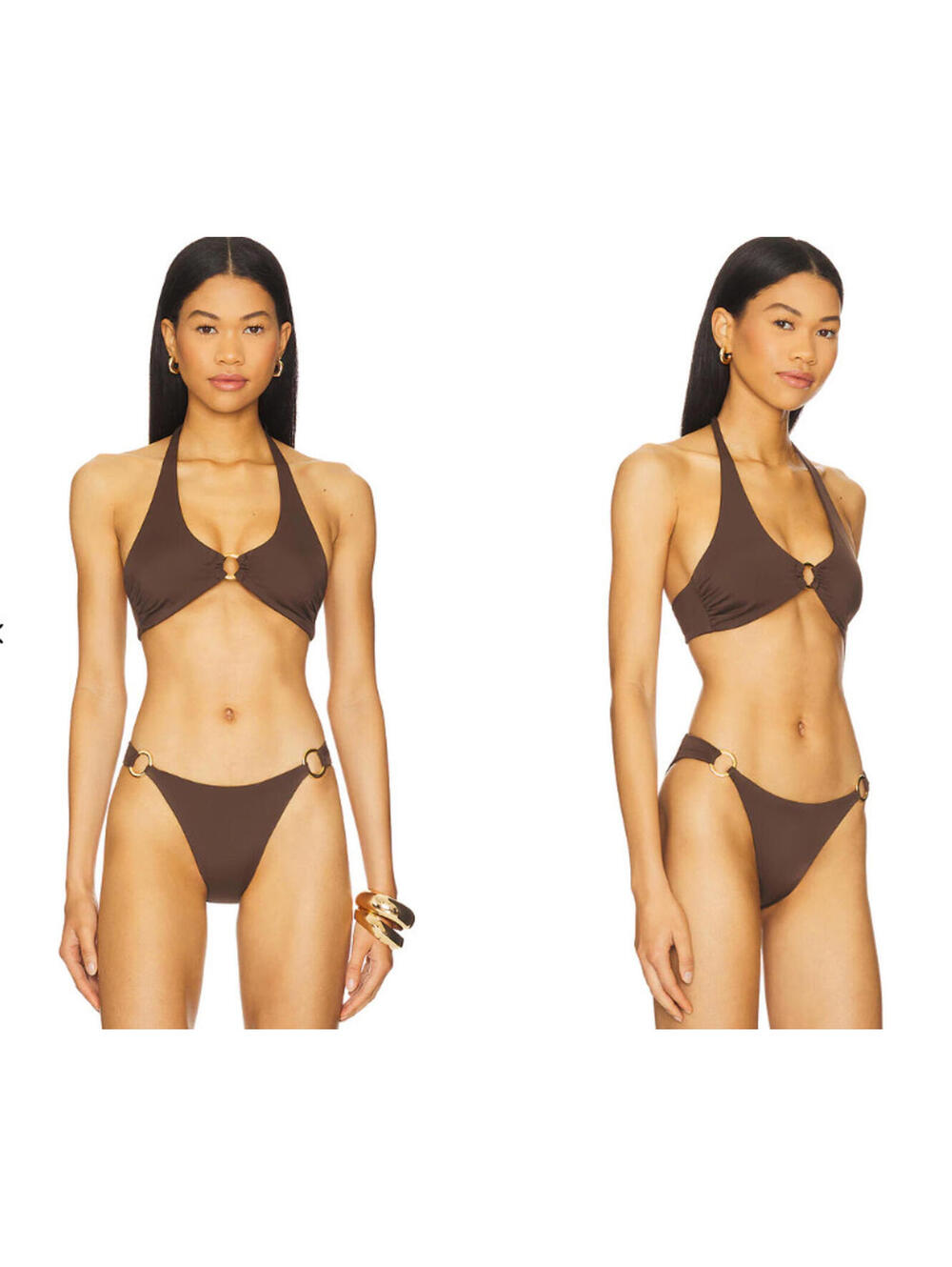Away That Day Sorrento Bikini Top only brown size XXL $120msrp